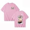 2026 Cotton Summer Shortsleeved Tshirt with Popular Anime Demon Slayer Cartoon Print Fashionable and Casual Loosefitting