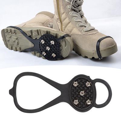 1 Pair Ice Cleats Shoes Crampons with 5/10 Studs Men Women Winter Outdoor Walking Ice Snow Traction Grips Non-slip Shoes Boot Spikes Grippers