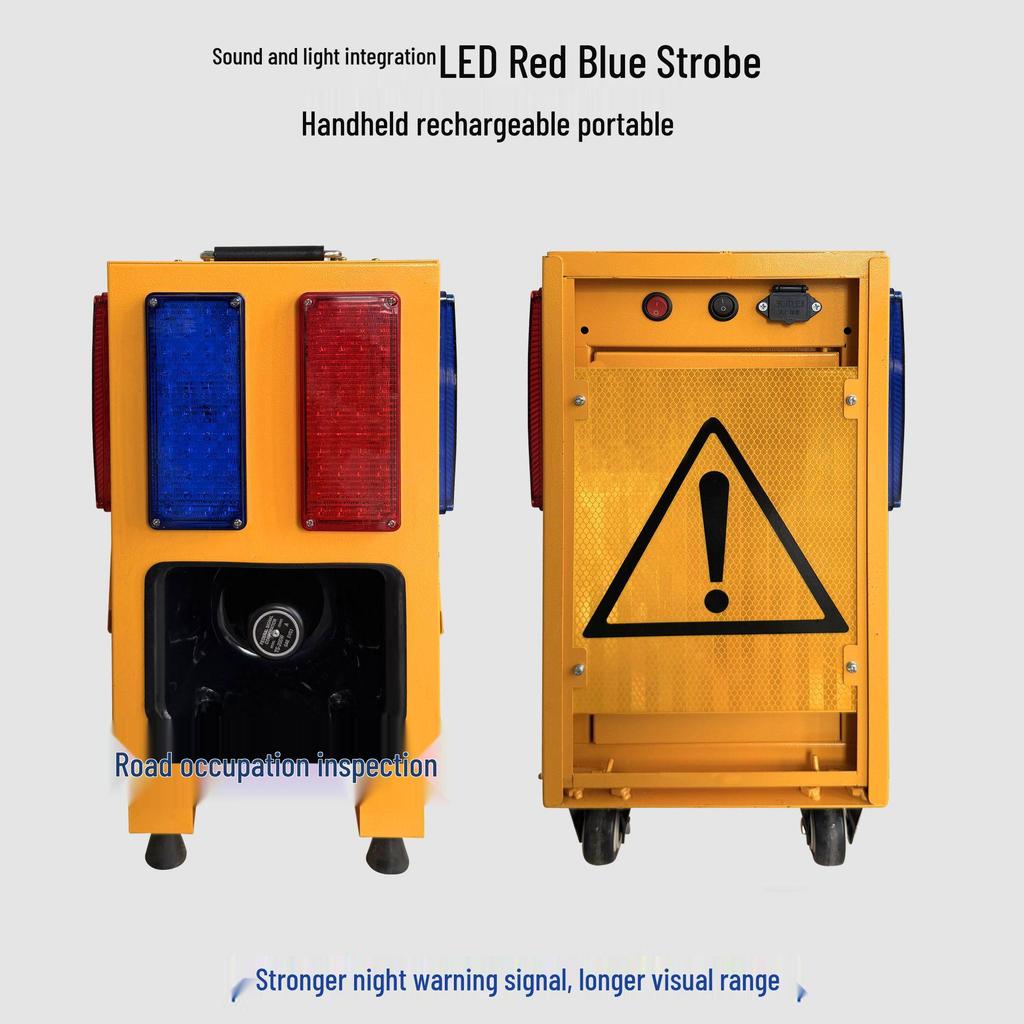 High-Speed Rechargeable Sound & Light Alarm for Road Maintenance