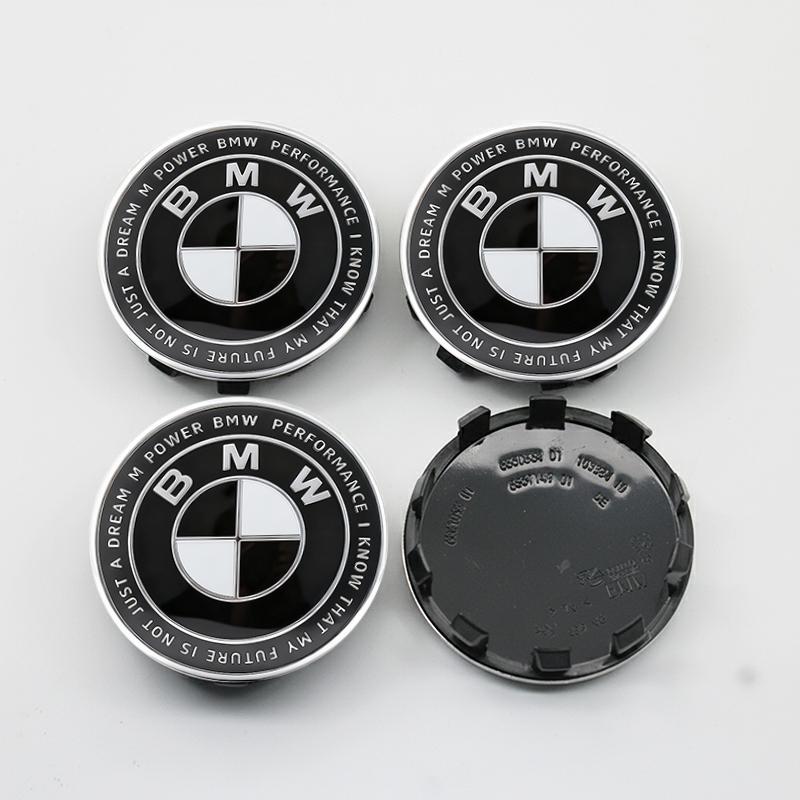 For BMW 5SE28 1/4/7Pcs Car Hood Front Rear Trunk Emblem Steering Wheel Sticker Hub Center Cap For BMW F18 F10 E64 E63 E60 E52 E83 E46 E92 E90