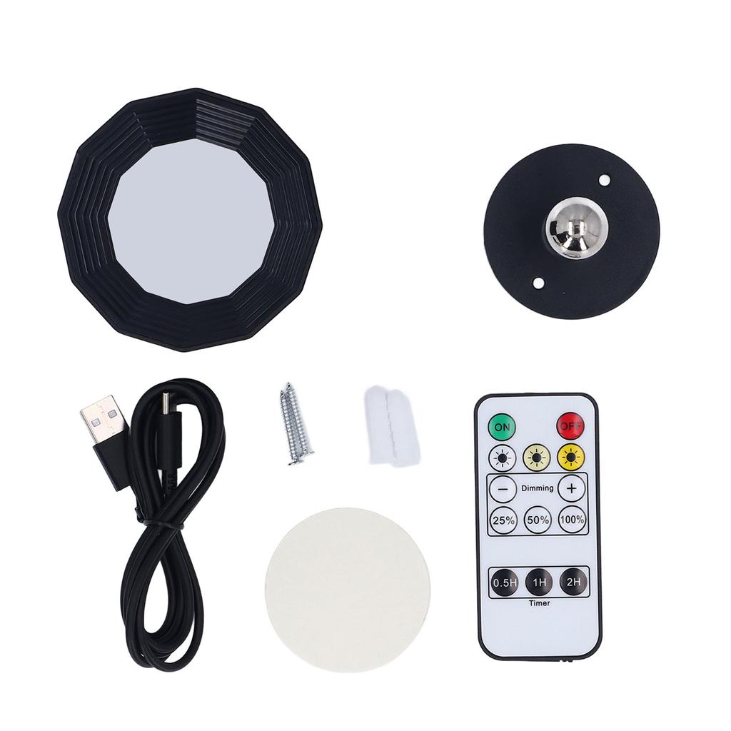 LED Wall Sconce Rechargeable Wall Mounted Light 3 Color Temperature Cordless Wall Mount Lamp for Bed