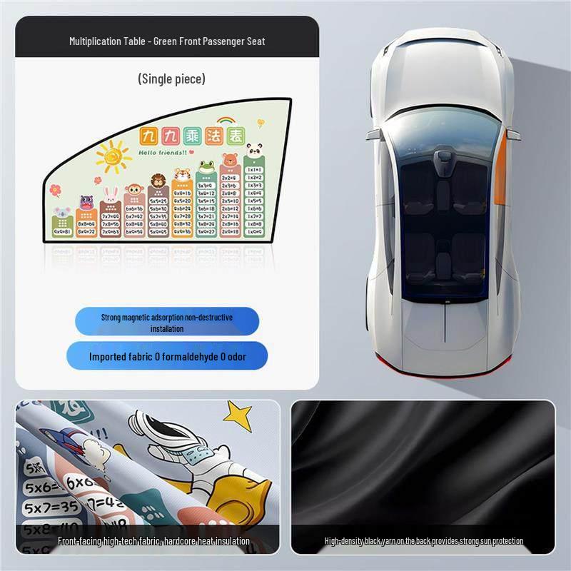 Children's Car Interior Sunshade Curtains for Rear Window