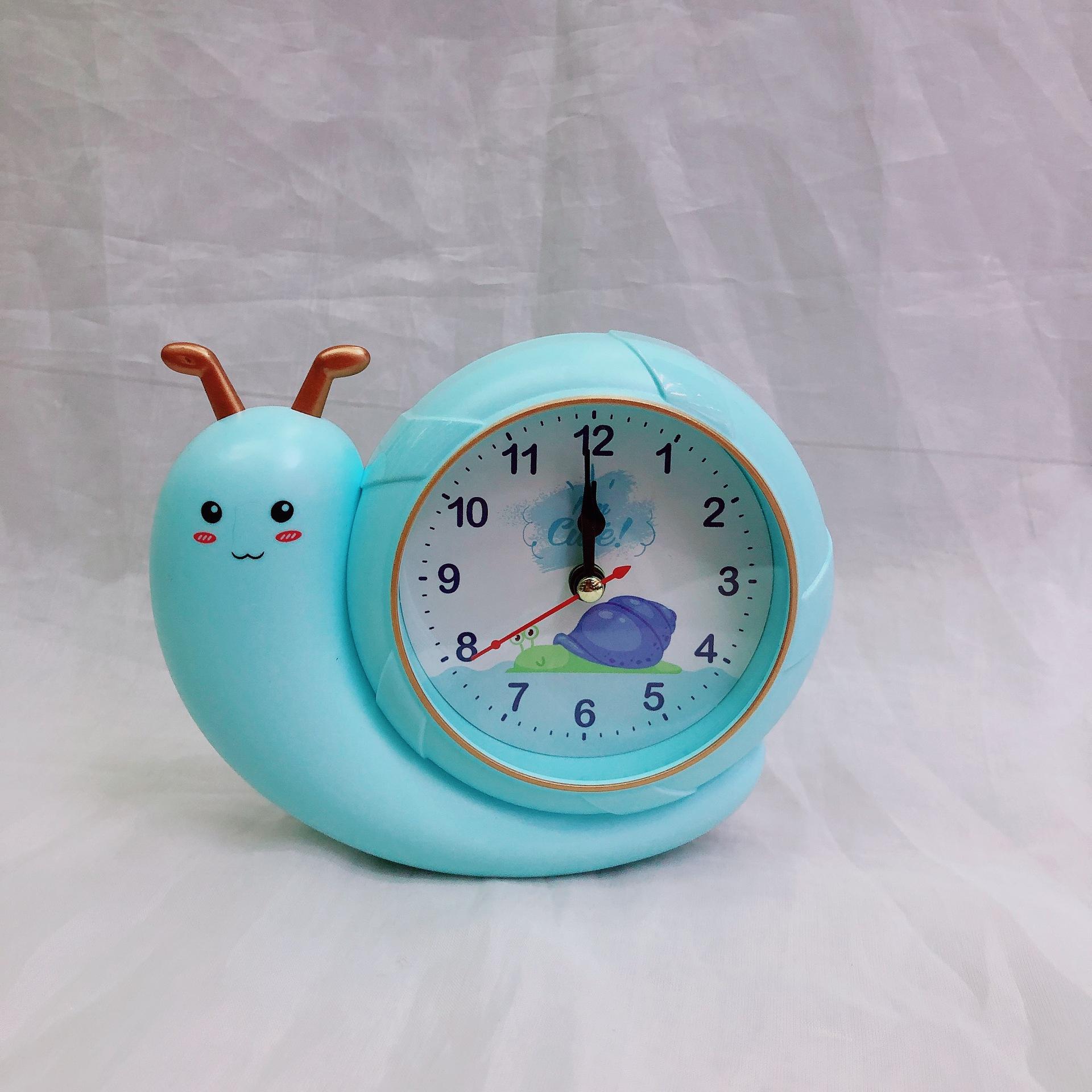Новый милый мультяшный кварцевый будильник в виде улитки, креативные детские часы в подарок