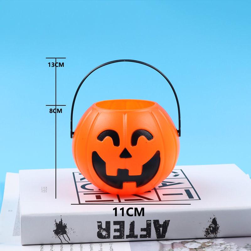 Children's Halloween Pumpkin Lantern Candy Basket - Trick-or-Treat Toy & Decoration