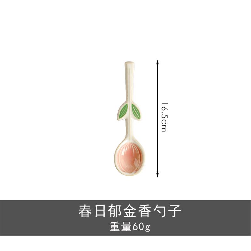 Керамическая серия «Цветы» Японская ретро керамическая посуда Высокая ценность Подглазурная роспись Обеденная тарелка Бытовая пиала для риса Тарелка для фруктов