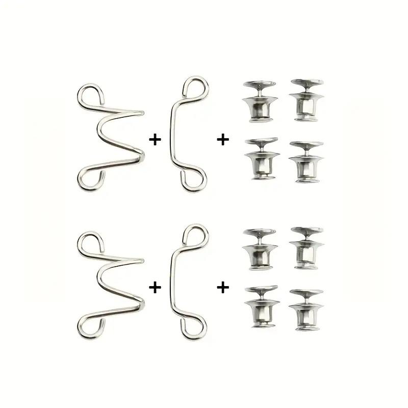 

2шт-комплекта Металлическая пряжка для джинсов с регулируемой застежкой без гвоздей Кнопка съемная утяжка для талии Бытовая