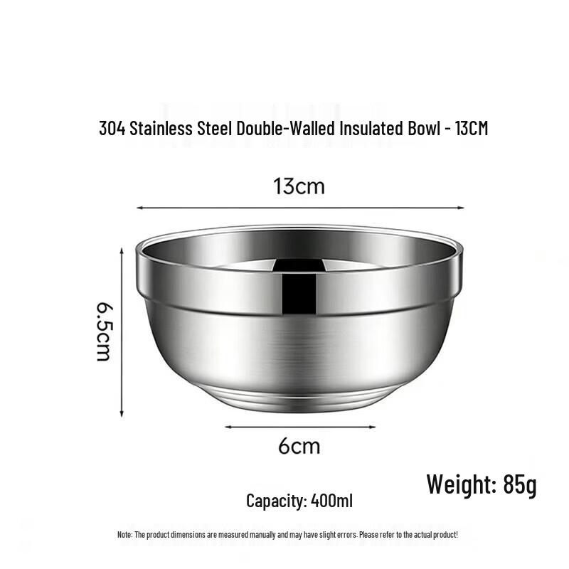 

304 Stainless Steel Double-Layer Insulated Bowl