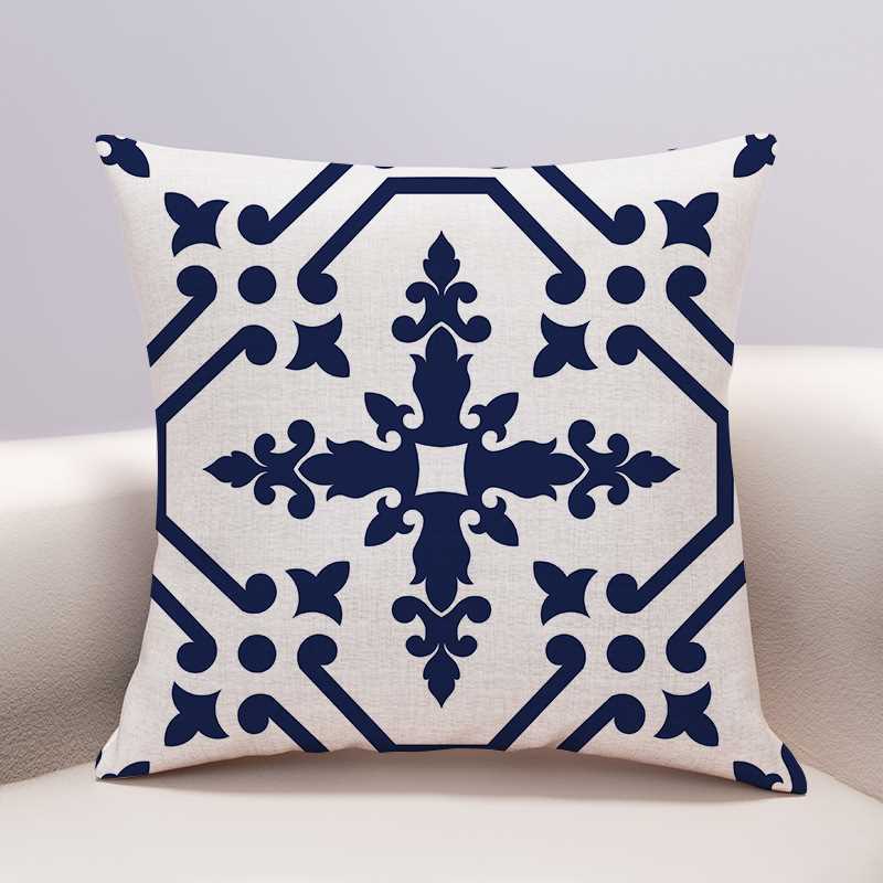 

Узор Геометрическая Подушка Подушка для Дивана в Гостиную, Наволочка из Хлопка и Льна, Подушка для Спинки Автомобиля, Подушка для Автомобиля, Наволочка 45*45