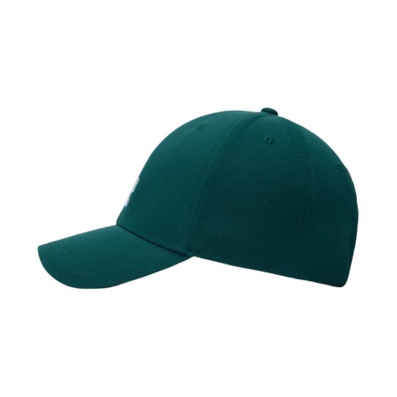 MLB Logo Embroidery Polyester Fiber Polyurethane Cotton Peaked Cap Unisex Couple Style Green 3ACPV084N07GND