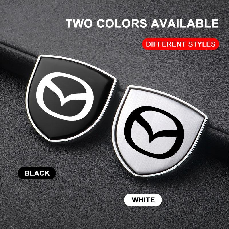 1Pcs 3D Metal Auto Door Shield Emblem Car Body Badge Sticker Styling For Mazda 3 6 CX5 2 CX3 CX9 MX5 RX8 Axela Demio MS CX5 2 Axela Demio Atenza MS GJ
