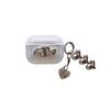 Transparent Three-dimensional Love for AirPods 1 Generation Protective Case Second Generation 1 Generation Pro1 Apple Bluetooth Headset Case Female