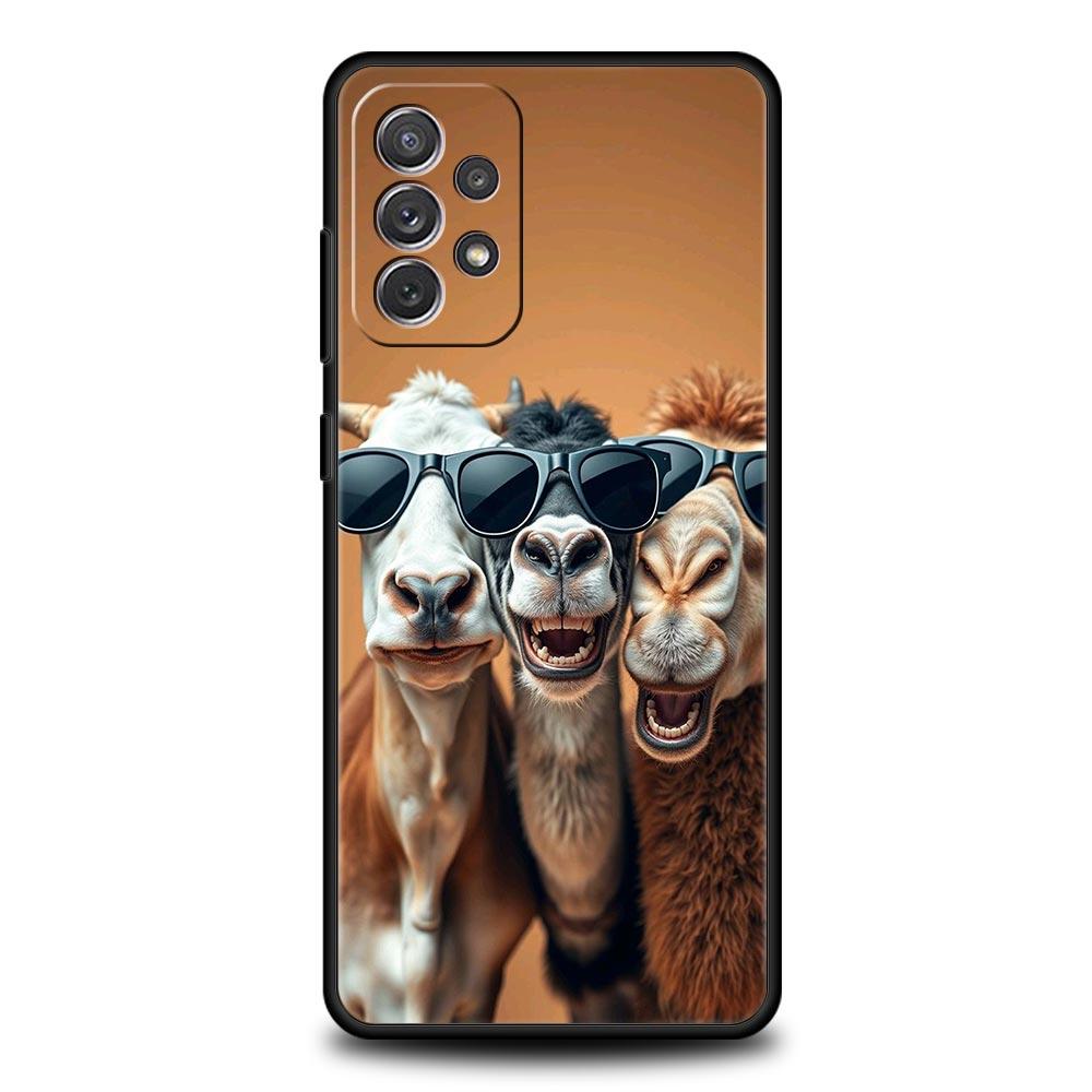 Animal Camel Phone Case for Samsung Galaxy A55 A35 A15 A14 A13 A25 A54 A51 A71 A72 A73 A32 A52 A41 5G Soft TPU Shell Fundas Bags