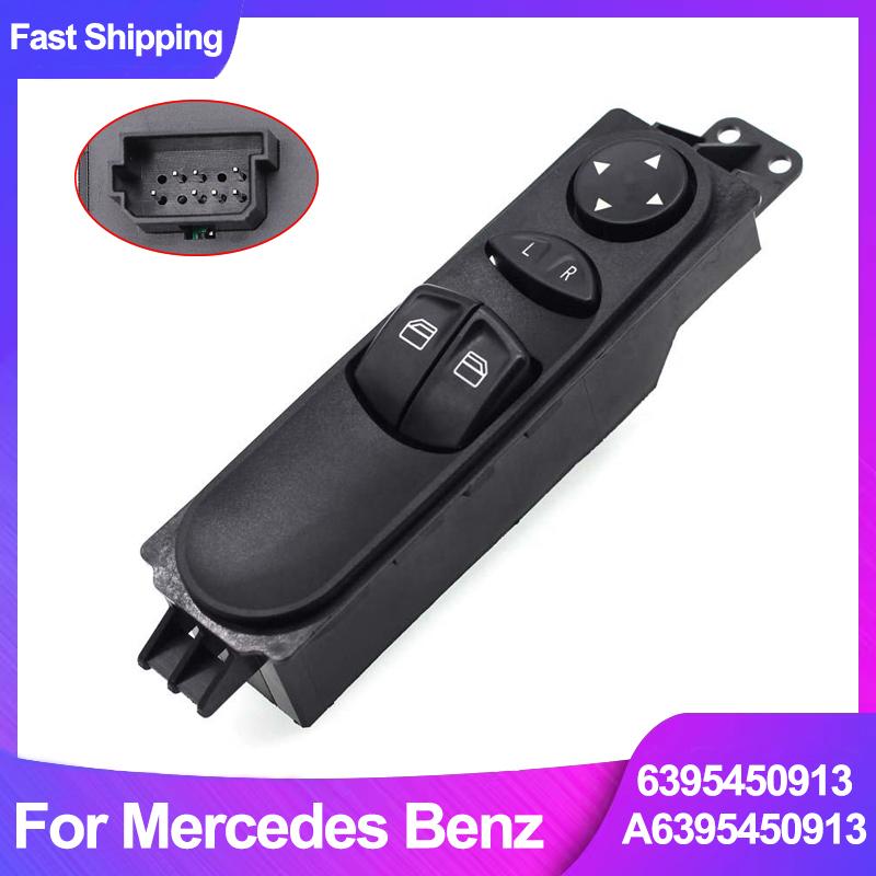 A6395450913 Power Master Window Lifting Switch Console Button For Mercedes Benz W639 Vito Viano Mixto Kasten Valente 2003-2015