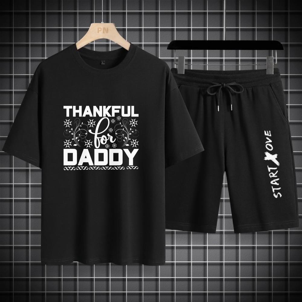 

Men Casual Tracksuit Fashion Sports T-shirts+shorts two-piece Set Lightweight Comfortable Summer luxury men s clothing S