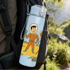 1PC Astronaut Mars Space Cartoon 750ml Color Plastic Sports Water Bottle Leakproof Flip Straw Lid Suitable for Sports Office Home Use