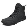 Damskie buty trekkingowe antypoślizgowe Męskie szerokie buty sportowe codzienne do trekkingu wspinaczki Modne wysokie buty ze skóry PU Wodoodporne