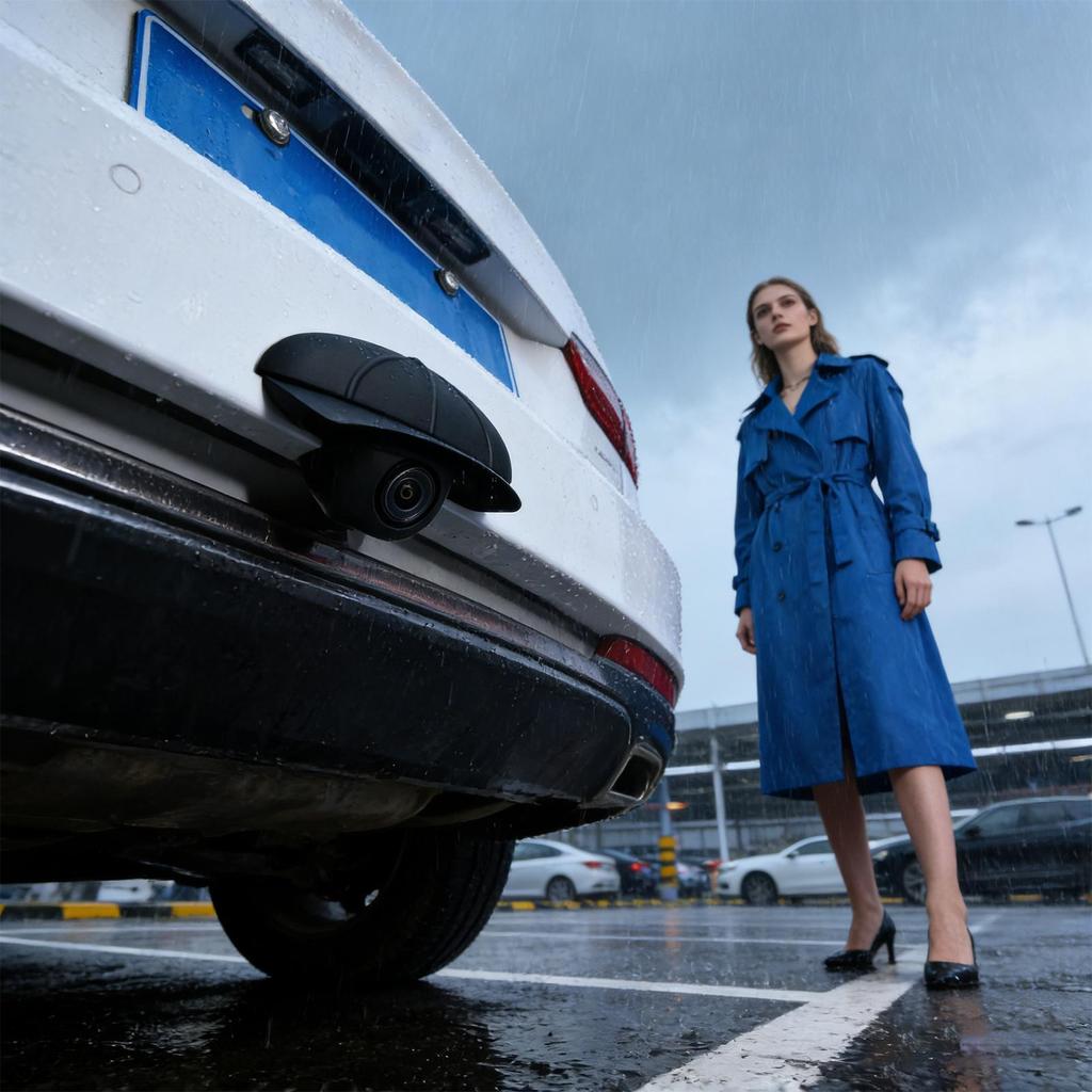 Wasserdichte Rückfahrkamera-Abdeckung Sorgt für klares HD-Bild bei Regen & Schnee Starker Klebstoff Silikon-Schutz für Auto LKW SUV Wohnmobil