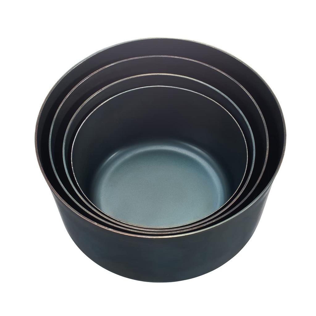 LOGOS Iron Craftsman Stack Dutch Pot L 81062252 Blue Diameter 16cm x Height 8cm [Pot] (Approx.)