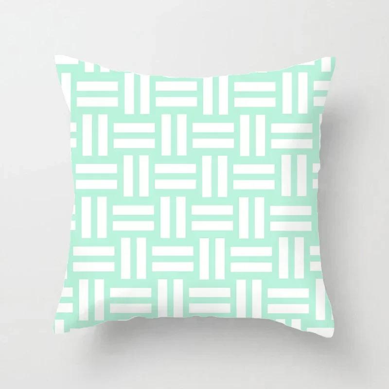 Marble Geometric Pattern Decorative 45*45cm Pillowcase Polyester Cushion Cover Throw Pillow Sofa Decoration Pillowcover