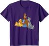 T-shirt alla moda Disney Lilli e il Vagabondo Cani S-4XL Regalo per Tutte le Stagioni
