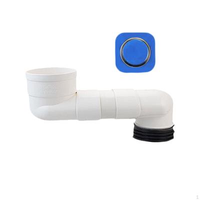 Offset Toilet Flange, Closet Repairing Connector Bathroom Sink Flexible Extension Drain Pipe