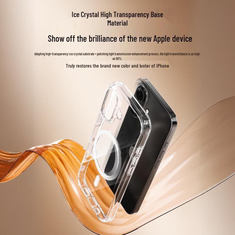 

BIAZE Apple iPhone Air Transparent Magnetic Airbag Phone Case