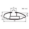 Carmate Inno Roof Carrier Base Carrier Bar (1 Bar) [Aero 122.5cm] XB123BK
