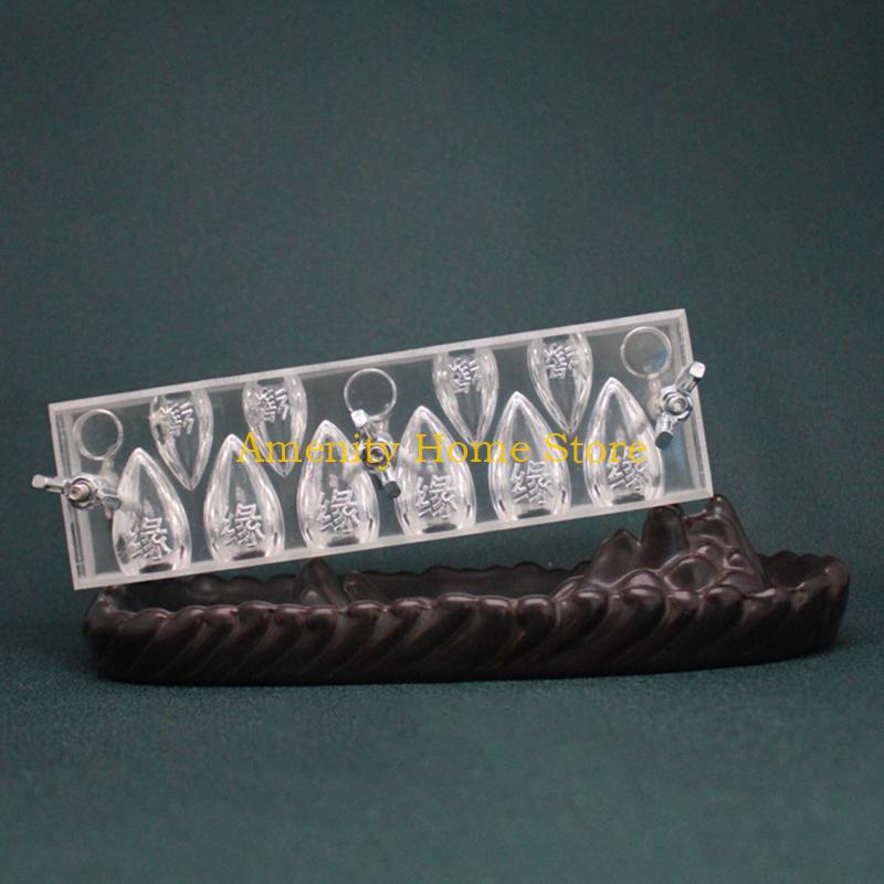 F26C 10 Cavity Clear Acrylic Cone Mold Incense Cone Making Mold Exquisite Incense Tower Mold Epoxy Resin Jewelry Casting Mold China Mainland