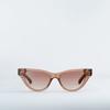 Machete Suzy Sunglasses In Dark Tortoise Stripe Pattern
