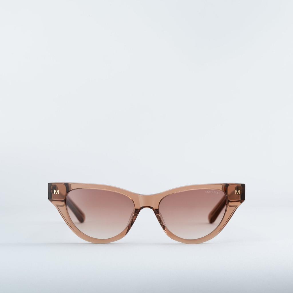 Machete Suzy Sunglasses In Dark Tortoise Stripe Pattern