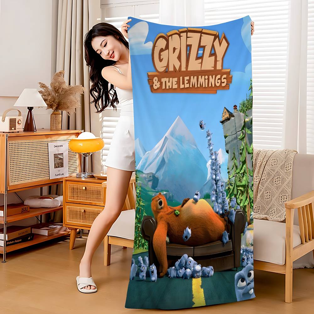 G-Grizzly en L-Lemmings Microvezel Strandlaken Absorberend Sneldrogend Zacht Yoga Zwemmen Resort Bergbeklimmen Handdoek