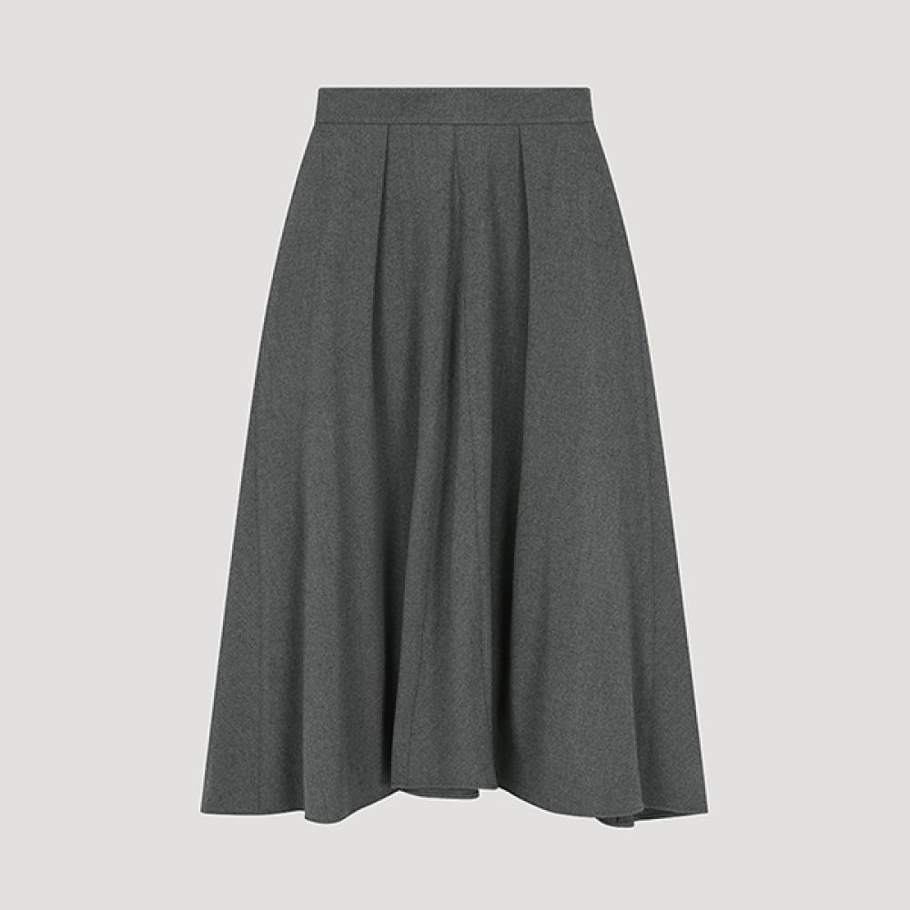

She S miSS Back Banding Flare Skirt SwwSko42010 Mg MELANGE GRAY/77