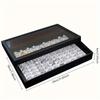 Ring Box, Jewelry Display Box, Dust-proof Transparent Tape Cover Storage Box, Anti-oxidation