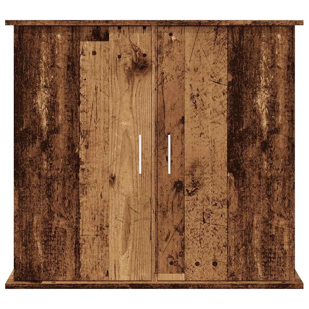 vidaXL Aquarium Stand Old Wood 81x36x73 Cm Engineered Wood