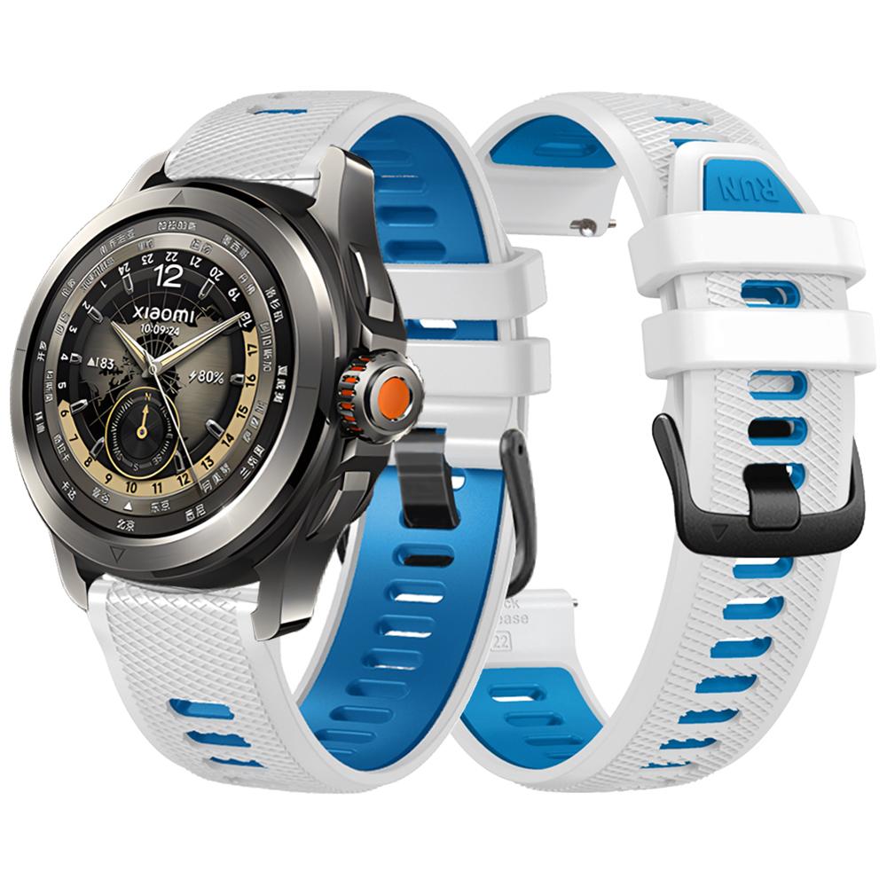 Zweifarbige Silikonarmbänder für Xiaomi Watch S4 Sportarmband Armband für Mi Watch 2 Pro / S3 S2 46MM S1 Active Armband Uhrenarmband
