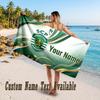Sporting CP Design Beach Towel Custom Text Large Towel for Beach Vacation