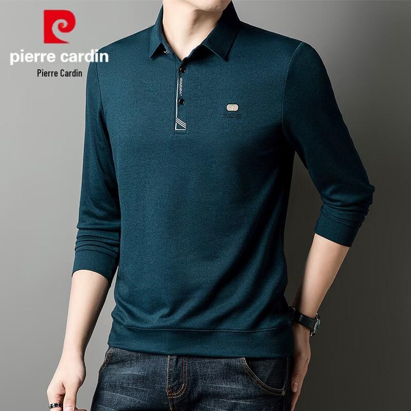 Pierre Cardin Men s Business Casual Long Sleeve Polo Shirt 4XL