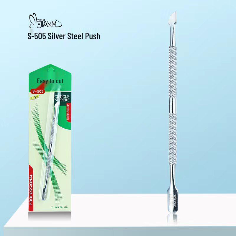 Ultra-Thin Double-Ended Steel Cuticle Pusher for Nail Art and Hand Care