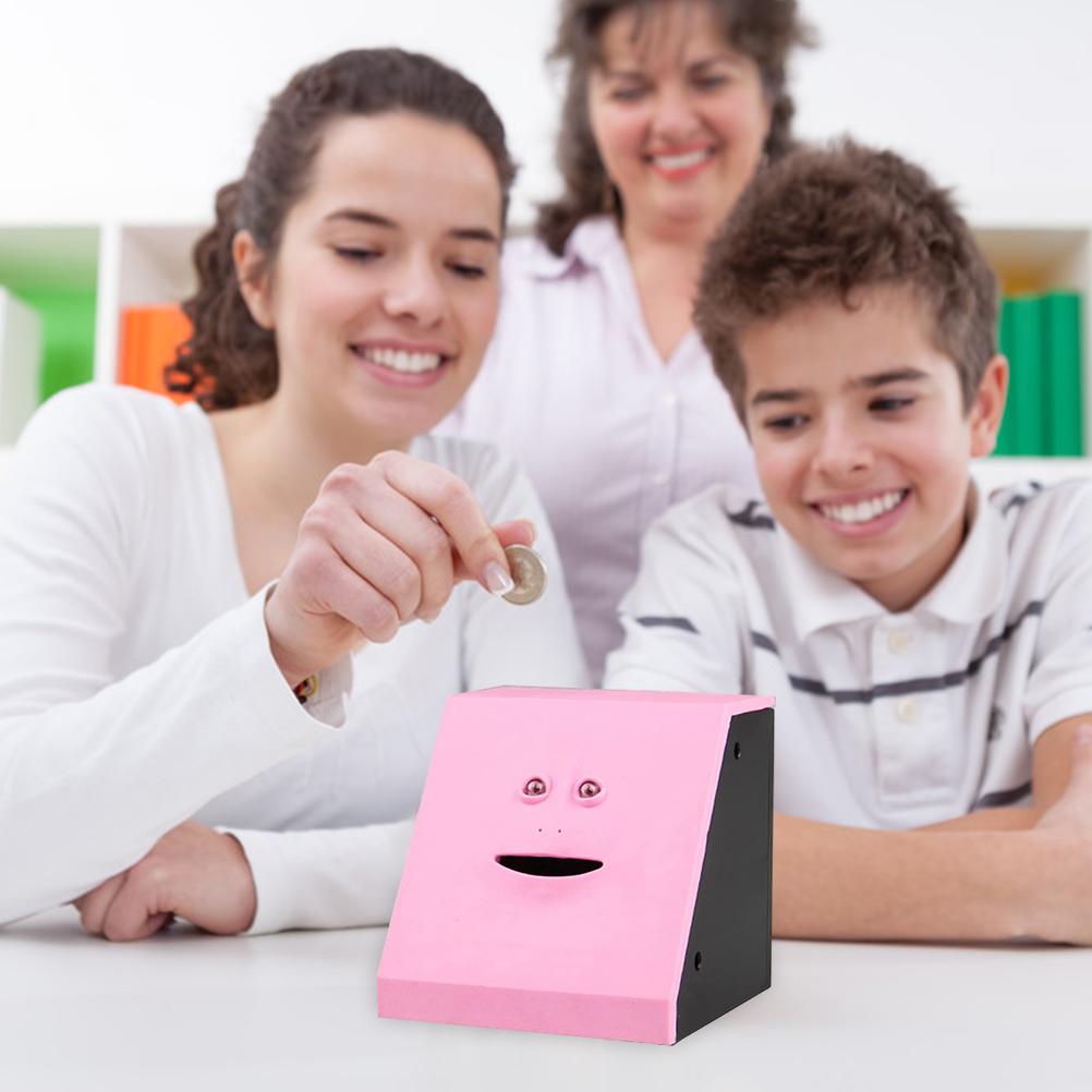 Money Banks Piggy Banks Coin Eating Savings Bank Coin Money Box Automatic Eating Savings Battery Powered Coin Bank