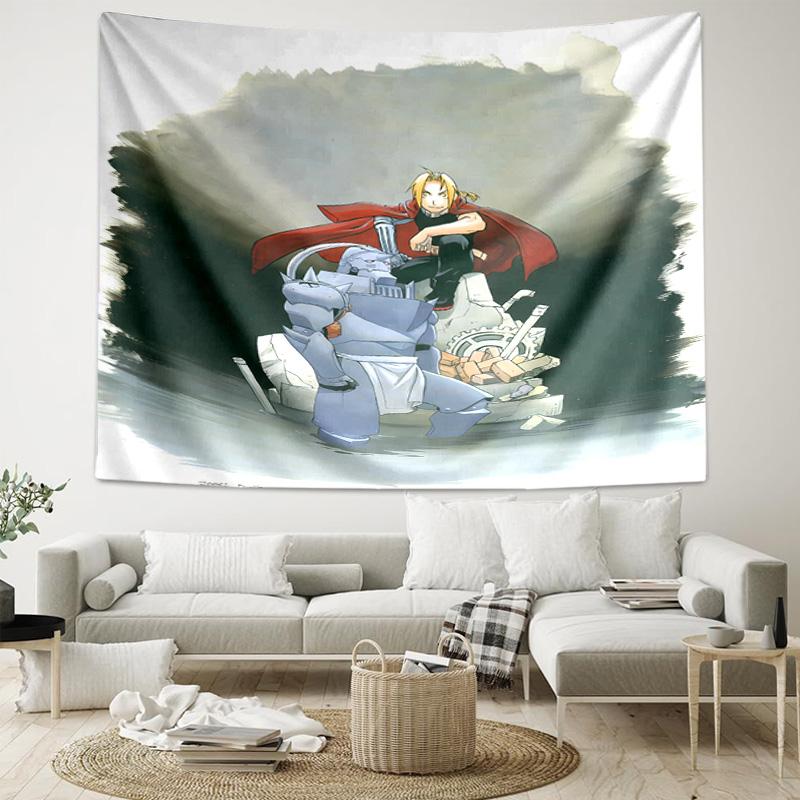 1pc Fullmetal Alchemist Tapestry, Living Room, Bedroom, Office, Party Decor, Ideal Festive Gift