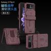 Full Coverage Magnetic Snap Case With Kickstand Ring Galaxy Z Flip4 Shockproof Protection