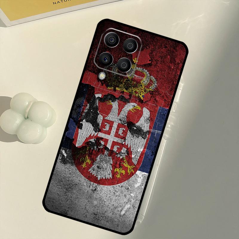 Serbia Flag For Samsung Galaxy M31 M16 M11 M21 M13 M33 M35 M53 M55 M15 M14 M34 M54 M12 M32 M52 M06 Case