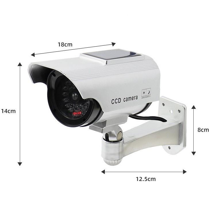 Solar-Powered Fake Security Camera Simulation Bullet Style