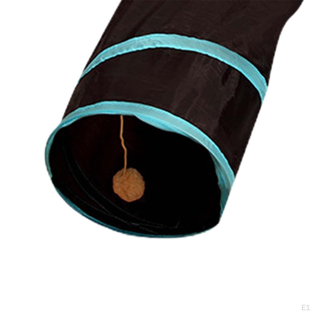 Cat Tunnel Foldable Passage with Play Ball Activity Center Puzzle Toys