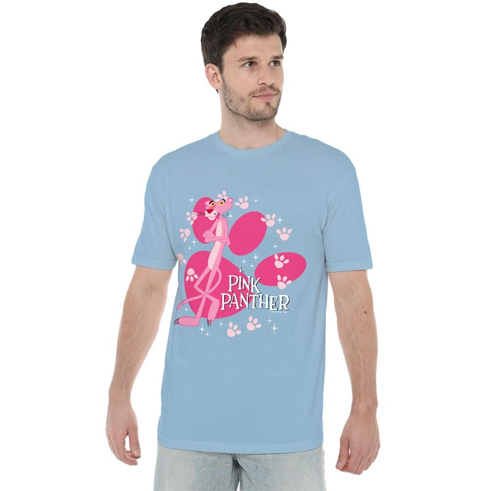 Pink Panther Walk All Over T-Shirt S-3XL Light Blue S
