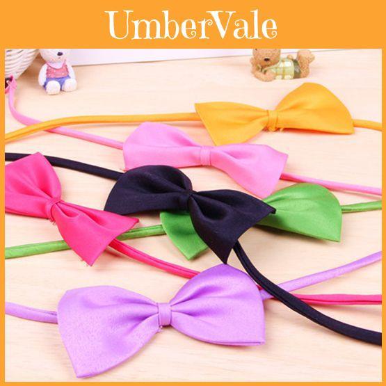Colorful Bow Tie For Cute Dog Cat Kitten Premium Quality Adjustable Necktie Toy