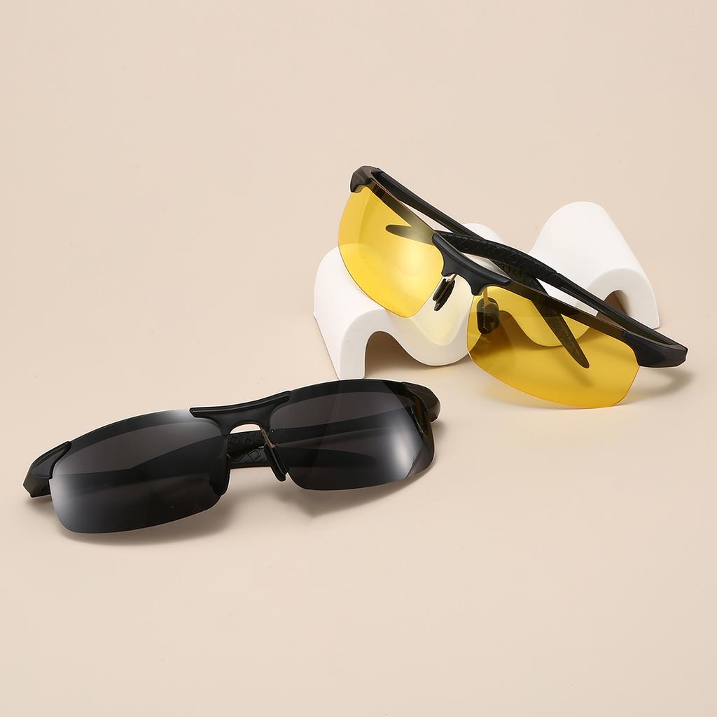 Y2k Sports Sunglasses Men New Mirror Outdoor Cycling Protective Shades Women Trendy Fashion Rimless Anti-UV Goggle