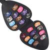 Large Capacity Black PU Leather Guitar Pick Storage Bag