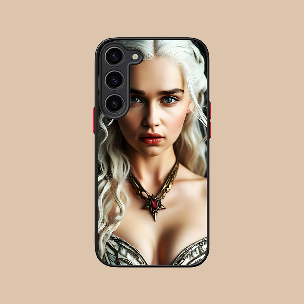 Dragon Queen Silicone Mobile Phone Case for Samsung Galaxy S26 S25 S24 S23 S22 S21 Plus FE Ultra Colorful Cover