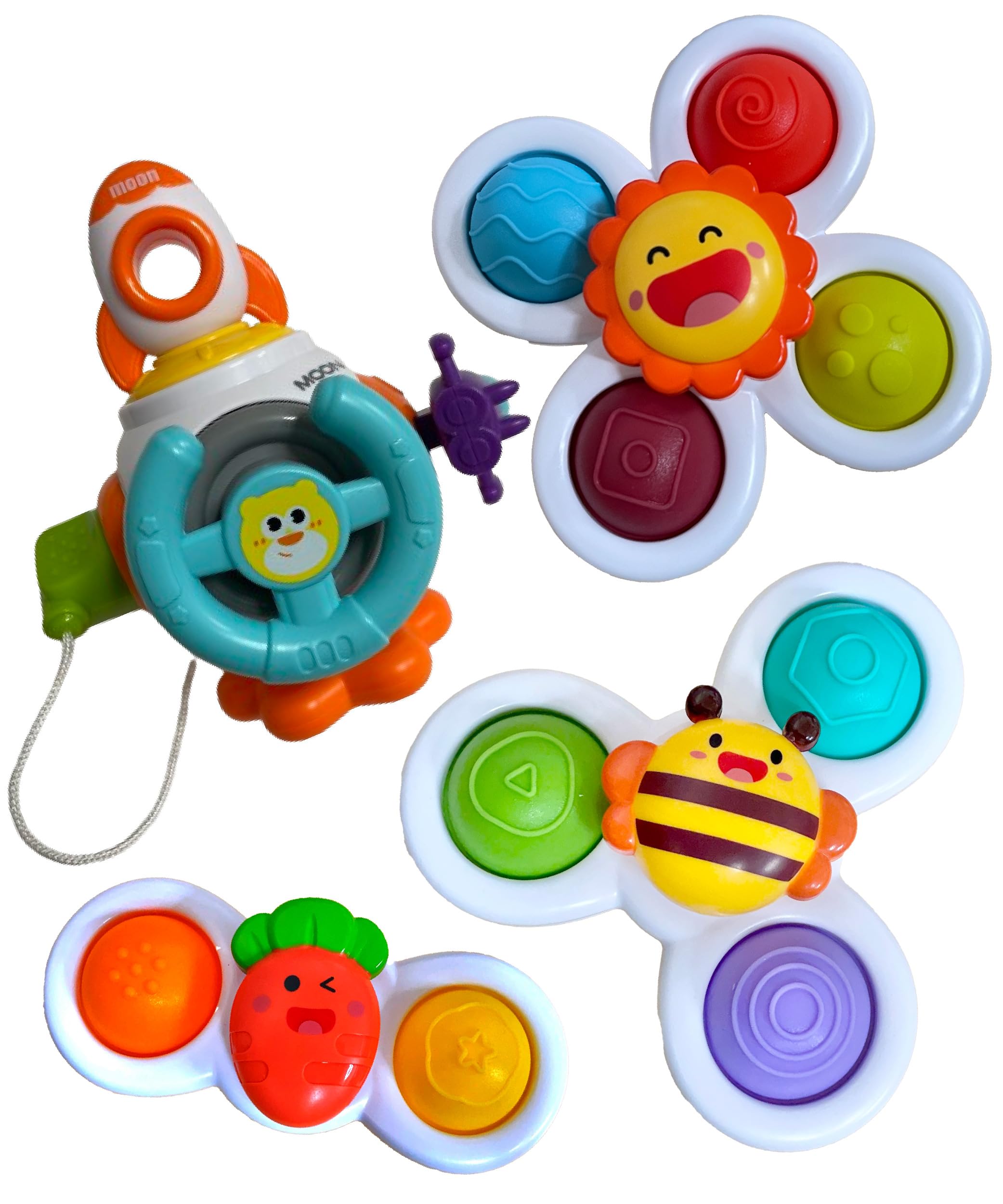 

Guru Guru Pon Hand Spinner for Teething Bath Educational Toy for and 3 Year Busy Spinning Hand Play Brain Finger Stimulation Guru Pon Babies, Toy,